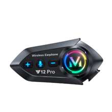 Y12Pro Bluetooth Motorcycle Helmet Intercom Headset With Integrated Microphone, Black - Y12 Pro - View 11