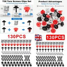 130Pcs Clips Fit  Fiesta Wheel Arch Splash Guard Shield Bumper Wing Lining - A - View 2