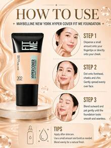 Maybelline 美寶林客製化粉底液 Flawless 版本 202，試用裝 18ml*2件，輕盈貼膚質地，高遮瑕，持久，抗暗沉，黃白調 - 查看 11