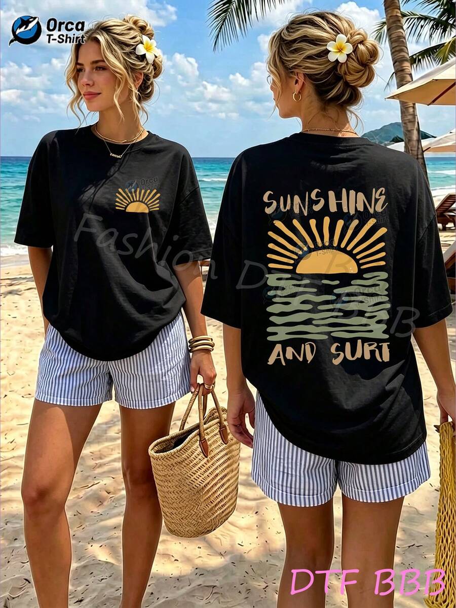 Women T-Shirts - 黑色 - 查看 1