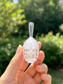 Chaveiro de Frasco de Bálsamo Labial de Mel Fofo, Pingente de Cereja com Laço Rosa, Tubo de Brilho Labial da Moda, Frasco de Brilho Labial Portátil para Viagem, Tubo de Batom, Aplicador de Bálsamo Labial, Recipiente de Brilho Labial Vazio, Charm Decorativo Doce para Bolsa, Recipiente de Beleza, Presente de Noiva, Presente de Festa, Adequado para Meninas da Beleza, Estudantes Adolescentes, Presente para Professores (Apenas Tubo Vazio, Recarga Necessária) - Multicolorido - Visão 9