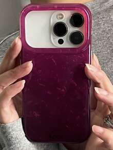 Casing Ponsel IMD Berkilau dengan Pola Riak Air Tidak Beraturan, Kompatibel dengan iPhone 17 Pro Max 17 Pro 17 16 Pro Max 16 Pro 16 15 Pro Max 15 Pro 15 14 Pro Max 14 Pro 14 13 Pro Max 13 Pro 13 12 Pro Max 12 Pro 12 11. Warna Merah Ceri Mengkilap Lembut, Hadiah Gaya Y2K untuk Gadis. - Merah ceri - View 4