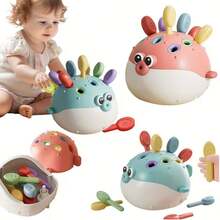 Baby Pufferfish Sensory Toy, Color & Number Matching, Fine Motor Skills Educational Toy For Toddlers - Multicolor - View 2