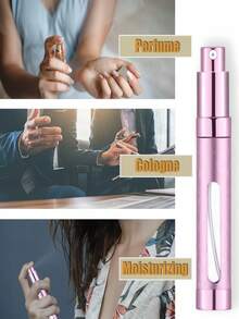 1pc 12ML Mesh Bullet Head Electroplated Aluminum Perfume Bottle Oral Spray Bottle Perfume Refill Bottle - Multicolor - View 8