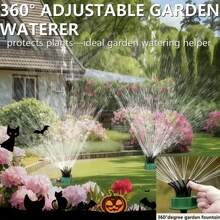 1 قطعة مرشة حديقة أوتوماتيكية بالكامل، تغطية 360 درجة، مصممة لري العشب والحديقة، لا تتطلب كهرباء، تأتي مع ملحقات ري متعددة - A - مشاهدة 1