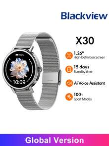 Blackview X30 智慧手錶 全球版 1.26 吋螢幕 360*360 解析度 LBS 基站定位 + WiFi 定位 + GPS 定位 320 mAh 電池 藍牙通話 語音助手 天氣功能 血氧監測 - 查看 7