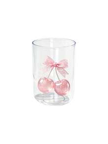 Vaso para cepillo de dientes transparente con diseño de cereza y tapa para cepillo de dientes, caja antipolvo para cabezal de cepillo de dientes, vaso para enjuague bucal estilo INS, vaso para cepillo de dientes para el hogar, soporte para cepillo de dientes con diseño de cereza, tapa portátil para cabezal de cepillo de dientes, artículos de baño diarios, almacenamiento de baño, set esencial de viaje - Multicolor - Ver 18