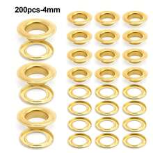 50pcs Metal Eyelet Set For Dress, Includes Washers, Leather Repair, Eyelets - Multicolor - View 26