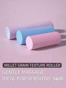 1Pc High-Density Foam Solid Roller Massager For Deep Tissue Massage Back And Leg Muscles - Foam Roller - Medium Density Deep Tissue Massager Myofascial Trigger Point Release For Muscle Massage Exercise, Yoga, Pilates, And Stretching - Multicolor - View 2