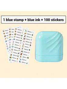 1pc Personalized Name Stamp, Business Use, Custom Clothing Name Stamp, Handwritten Signature Stamp, Personalized Garment Stamp, DIY Custom Cartoon Automatic Ink Name Stamp, Waterproof Clothing Stamp, Back To School, Daycare Labels - one-size - View 29