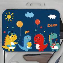 Track-Style Car Sun Shade Curtain, Cartoon Baby Design, Sun Protection & Heat Insulation, Side Window Blackout Curtain For Kids Car - Multicolor - View 11