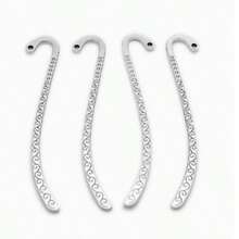 10/20pcs Vintage Style Embossed Metal Bookmarks With Hook - Ideal Choice For Educators And Book Lovers, Durable Floral Engraved Design. Bookmarks - A - View 9