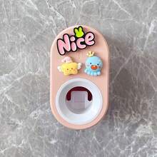 1pc Toothpaste Squeezer, Space-Saving Toothpaste Dispenser, Toothbrush Holder, Wall-Mounted No-Drill, Detachable Easy Installation, Easy To Clean - A - View 12
