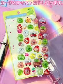 These Transparent 3D Crystal Embossed Water Drop Stickers Have A High-End Texture And Exquisite Appearance. Made Of Notebook Material, They Are Perfect For DIY Decoration Of Smartphones, Laptops, Suitcases, Cups, Skateboards, Notebooks, Guitars And Other Items. - Multicolor - View 11