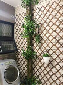 1件 DIY 室內牆面裝飾 綠色植物樹皮人造樹皮 水管裝飾材料 人造苔蘚水管柱套 - 綠色 - 查看 8