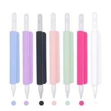 2 buah Tempat Penyimpanan Silikon untuk Pena, Klip Sarung Pena, Kompatibel dengan Apple Pencil, Sarung Pena Silikon dengan Perekat, Desain Saku untuk Penyimpanan Aman Stylus, Casing Pelindung Pena Portabel Tahan Guncangan dan Jatuh - MultiWarna - View 6