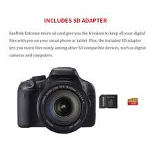 Tarjeta SD SANDISK, Tarjeta de Memoria U3 4K V30 A2 Para Drones/Cámara de Acción/Tabletas - Ver 6