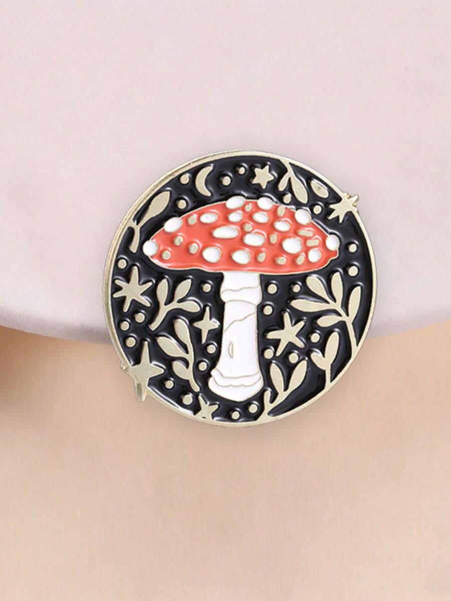 1pc "No Thoughts Only Potato" Enamel Pin, Cute Cartoon Lazy Potato Badge, Fashion Accessory For Clothing And Backpacks, Perfect Gift For Friends