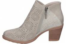 Women Ankle Boots & Booties - 米色 - 查看 4