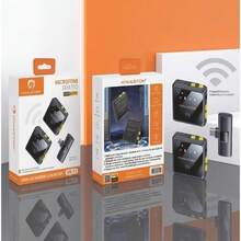 Microfone Lapela Sem Fio H'Maston -11/-12 Profissional Tipo-C e Lightning para iPhone Android Alta Qualidade - -11 (tipo c) - Visão 5