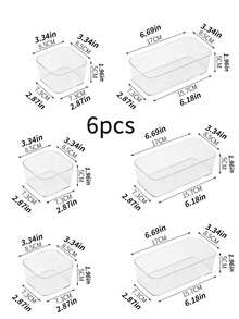 1pc/5pcs/10pcs Exquisite Transparent Desktop Cosmetic Storage Box For Girls, Organizer For Eyeshadow, Makeup Brush, Dressing Table Drawer Divider With Free Combination,For Holiday Beach, Bathroom Collection, Bedroom Collection, Large Capacity - Clear - View 9
