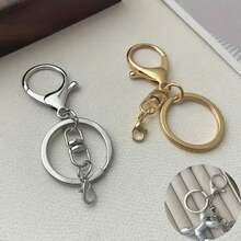 30 piezas Anillos de llaves de acero inoxidable - Accesorios multifuncionales para coche y bolso, ganchos adecuados para proyectos DIY hechos a mano y llaveros de moda - llavero - Ver 2