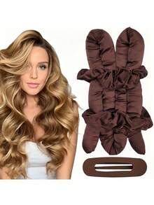 4pcs Heatless Curling Set - Satin Heatless Hair Curlers, Curling Rods, Curl Hair While Sleeping Without Heat, Hair Styling Set, Hair Accessories - Multicolor - View 7