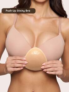 Lignisse Invisible Lift-Up Pads Double-Sided Adhesive Bra Inserts Super Lift & Push-Up Chest Pads,Sticky Bra Pads With Padding, Suitable For Dresses, Bikinis - Multicolor - View 1