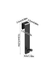 Multifunctional Over The Cabinet Door Hooks Heavy Duty Kitchen Storage Hooks, Perfect For Kitchen Cabinet Organization, Hang Dish Cloths, Cutting Boards, Mini Pots, Cooking Gadgets, Suitable For Kitchen Cupboard Door, Save Counter Space - Multicolor - View 3