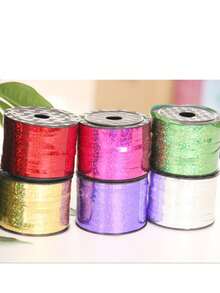1 Rolle, Roségold Lockenband, geeignet für Geschenkverpackung, Ballonfäden, Hochzeiten, Geburtstage und andere Anlässe glänzende metallische Textur Band, geeignet für Blumensträuße und Blumenverpackungspapier, Valentinstag, Hochzeiten, Geburtstage und andere Anlässe. - mehrfarbig - Übersicht 9