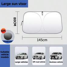 Upgraded Universal Car Front Windshield Sunshade, Foldable, Easy Installation And Storage; Foldable, Easy Installation And Storage...Car Sunshade Made Of High-Efficiency Heat-Insulating Material - A - View 7
