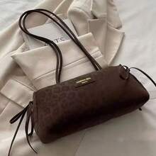 New Fashion Leopard Print Handbag, Suitable For Parties, Outings, Vacations, Shopping, Crossbody, Purse, Elegant Chain Strap, Stylish, Vintage - Coffee - View 2