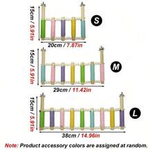 1pc Colorful Parrot Climbing Ladder Bird Toy, Sturdy Bird Cage Perch, Suitable For Budgies, Cockatiels, Parrots Exercise And Enrichment, Indoor Bird Cage Decoration, Bird Cage Accessories - View 5