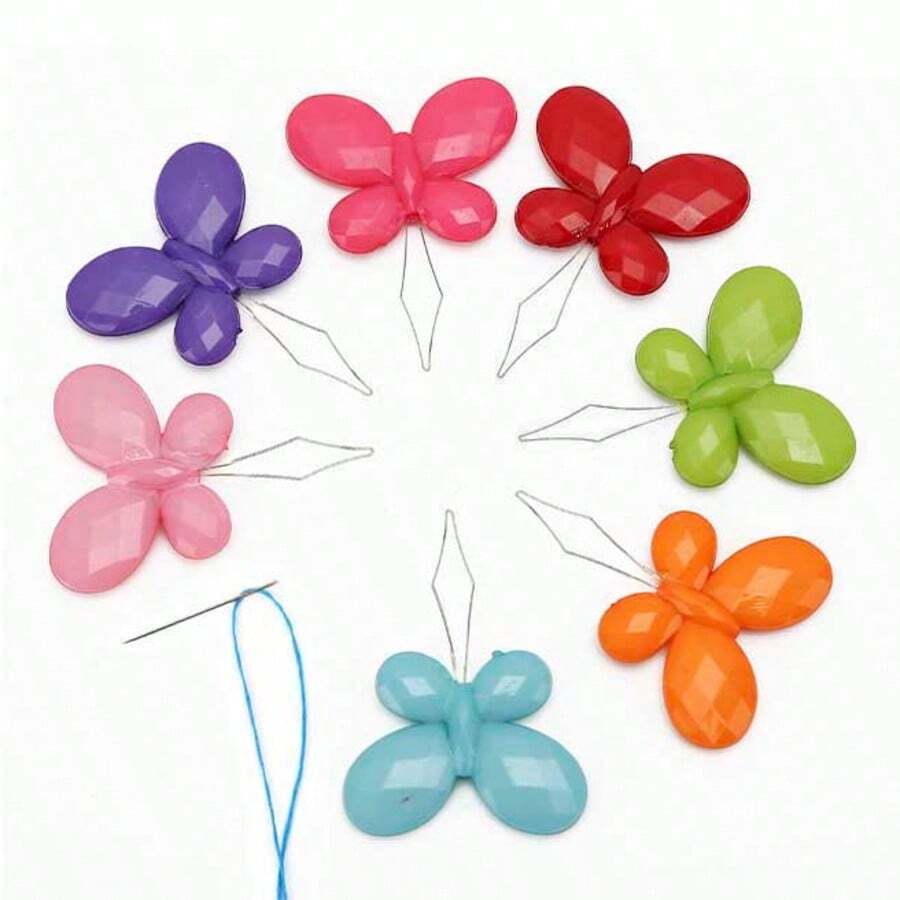 Alat Bantu Memasukkan Benang Jahit Tangan (Butterfly Threader) untuk Menjahit, Panduan Memasukkan Benang Jahit Silang, dan Asisten Praktis untuk Memasukkan Benang ke Jarum. - MultiWarna - View 1
