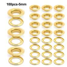50pcs Metal Eyelet Set For Dress, Includes Washers, Leather Repair, Eyelets - Multicolor - View 37