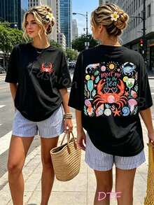 Women T-Shirts - 黑色 - 查看 1