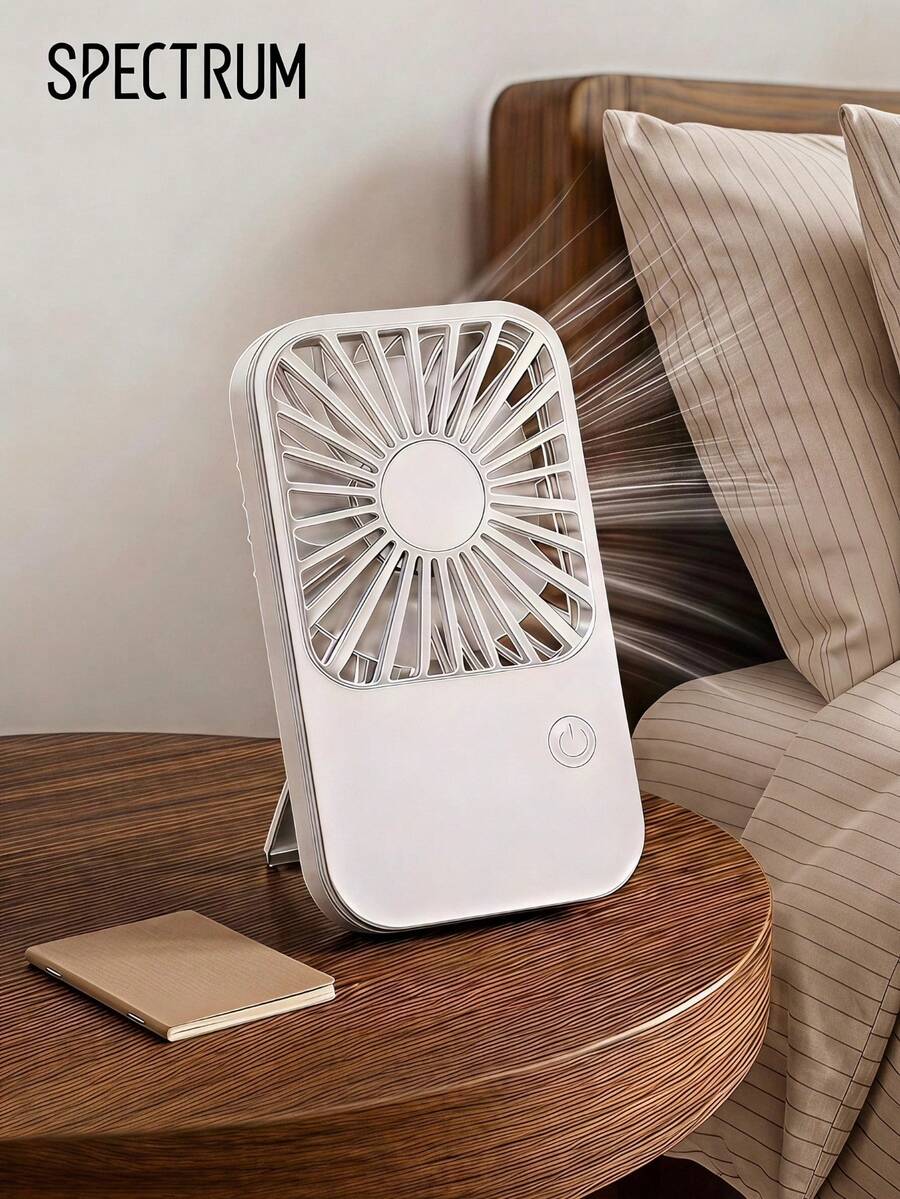 便攜式手持風扇,超薄USB充電桌上風扇,小巧口袋風扇,三檔風速,適合居家、旅行、通勤使用。 - 查看 1