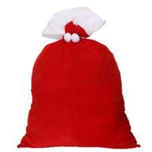 VINCAN Large Drawstring Christmas Gift Bag, Reusable Xmas Storage Sack, Toy Gift Bag, Christmas Decoration, Holiday Party & Gift Wrapping Supplies - Multicolor - View 7