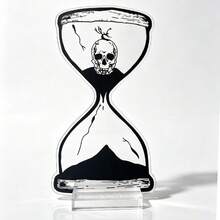2D Acrylic Pattern Stand, Skull Life And Death Theme Halloween Desktop Decor Ornament, Skeleton Dark Halloween Atmosphere Prop, Vintage Skull Halloween Desktop Backdrop Decoration, Gift Box Not Included - SSQQ-80 - View 7