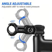 CNC RMIOTT Adjustable Bicycle Stem 90mm 110mm, 60 Degree Angle, Suitable For 25.4mm 31.8mm Handlebars, Mountain Road Bike Cycling Accessories - Black - View 8