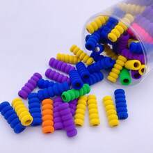 馬卡龍學生海綿手指握鉛筆套，防滑手指保護鉛筆套，防繭鉛筆握把 - A - 查看 2