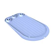 Blue Silicone Mixer Sliding Mat For 4.5-5QT Lift Stand Mixer, Non-Slip Heat Resistant Countertop Protector Pad With 3 Attachment Storage Holders For Kitchen Baking Appliances - Blue - View 4