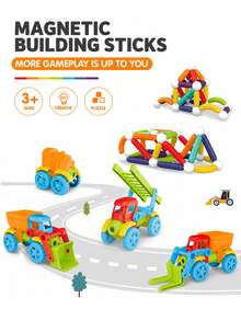 Children's Versatile Magnetic Ball Game Set - Stretchable Magnetic Building Blocks For DIY Free Multi-Angle Assembly Educational And Stress-Relieving Early Education Toy - Multicolor - View 5