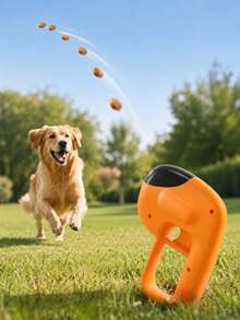 Dog Treat Launcher, Handheld Treat Thrower, Easy-To-Fill Design And Interactive Reward Function, Suitable For Dog Training, Active Play And Bonding Toy - Multicolor - View 5