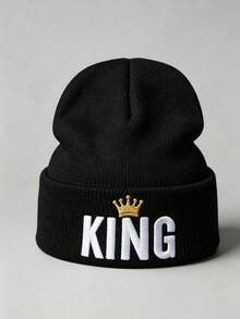 1 pieza/2 piezas Gorra plana con visera de 3D bordada estilo rey, unisex - A - Ver 13