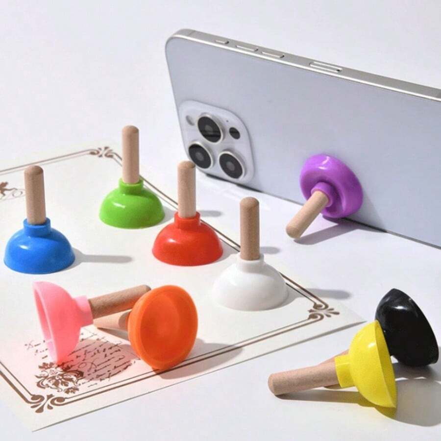 5 buah Dudukan Ponsel Mini dengan Perekat Hisap Toilet, Dudukan Ponsel Perekat Hisap Toilet Ringan dan Ajaib, Dudukan Perekat Hisap Mini Berwarna-warni, Cocok untuk Ponsel, Pemutar MP3, Pemutar MP4, dan Perangkat Lainnya, 5 buah Warna Acak - MultiWarna - View 1