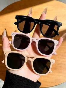 2 Pairs Fashion Glasses For Boys & Girls, Suitable For Children, Party Decoration & Photography Props - Multicolor - View 6