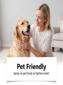 Pet Deodorizing Spray, Multi-Purpose Air Refreshing, Pet-, Easy Spray, Light Mist, Fresh Scent, Odor Elimination, Natural Mild Fragrance, Cat And Dog Friendly, Essential For Pet Owners - 50ml - View 4