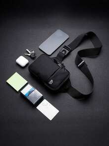 Multifunctional Chest Bag For Men And Women, Adjustable Shoulder Strap Design, Lightweight, Casual Simple Crossbody Bag, Fashionable Shoulder Bag, Fitness Chest Pack, Small Backpack, Waterproof Phone Pouch For Outdoor Sports, Fitness, Travel - Multicolor - View 8