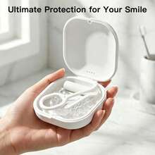 Breathable Dental Retainer Case | Invisalign Aligner Orthodontic Denture Tooth Protector Storage Box | Odor-Resistant, Portable Snap Design, Dorm/Travel/Office Essential, Multiple Colors Available - View 2